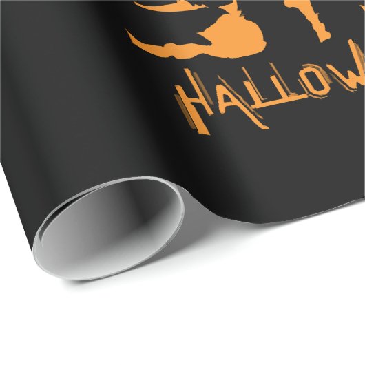Happy Big Foot Halloween Geschenkpapier (Rolleneckpunkt)