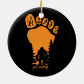 Happy Big Foot Halloween Keramik Ornament (Hinten)