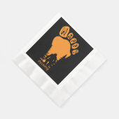 Happy Big Foot Halloween Serviette (Ecke)