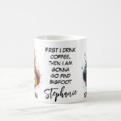 Happy Bigfoot Sasquatch Mugshot Search Team Kaffeetasse (Mittel)