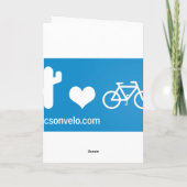 Happy Bike Holidays Feiertagskarte (Rückseite)