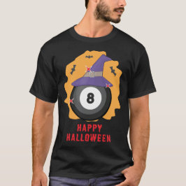 Happy Billiard Halloween - Funny T-Shirt