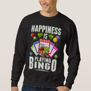 Happy Bingo Player Men Funny Bingo Sweatshirt