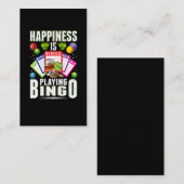 Happy Bingo Player Men Funny Bingo Visitenkarte (Vorne/Hinten)