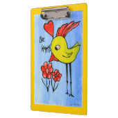 Happy Bird Clipboard Klemmbrett (Links)