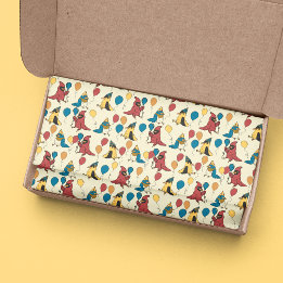 Happy Bird Day Cartoon Birds Thema Geburtstag Seidenpapier