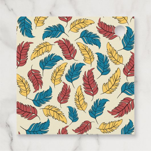 Happy Bird Day Cartoon Birds Themed Birthday Geschenkanhänger (Rückseite)