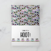 Happy Bird Day, Funny Birthday Owls Karte (Innenseite)