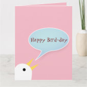 Happy Bird Day Karte (Vorderseite)