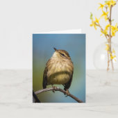 Happy Bird Grußkarte Karte (Gelbe Blume)