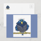 Happy Bird Postcard Postkarte (Vorne/Hinten)