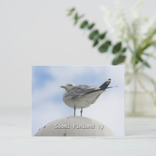 Happy Bird Postkarte (Stehend Vorderseite)