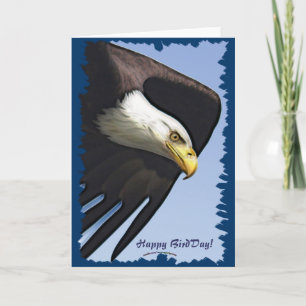 Happy BirdDay Funny Bald Eagle Geburtstagskarte Karte