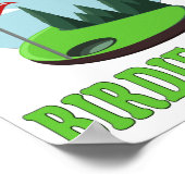 Happy Birdie To Me - Funny Golf to Golfer Geburtst Poster (Ecke)