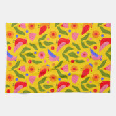 Happy Birds Flock Together fröhlich Geschirrtuch (Horizontal)