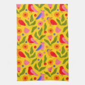 Happy Birds Flock Together fröhlich Geschirrtuch (Vertikal)