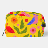 Happy Birds Flock Together fröhlich Waschbeutel (Rückseite)