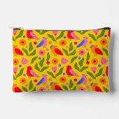 Happy Birds Flock Together fröhlich Zubehörtasche (Vorderseite)