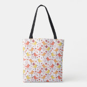 Happy Birds Print Tote Bag Tasche (Rückseite)