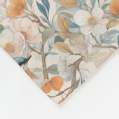 Happy Birds Watercolor Fleecedecke (Ecke)