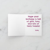 Happy Birdthday Greeting Card Karte (Innenseite)