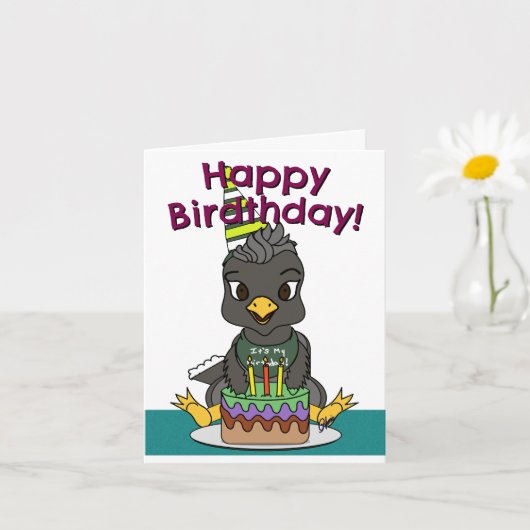 Happy Birdthday Greeting Card Karte (Kleine Pflanze)