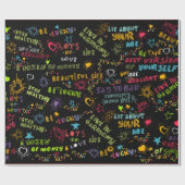 Happy Birhday Wises Geschenkpapier (Flach)