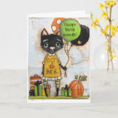 Happy Birth Month - Oktober Karte (Gelbe Blume)