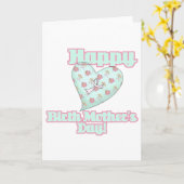 Happy Birth Mütter Day Ribbon Herz Karte (Gelbe Blume)