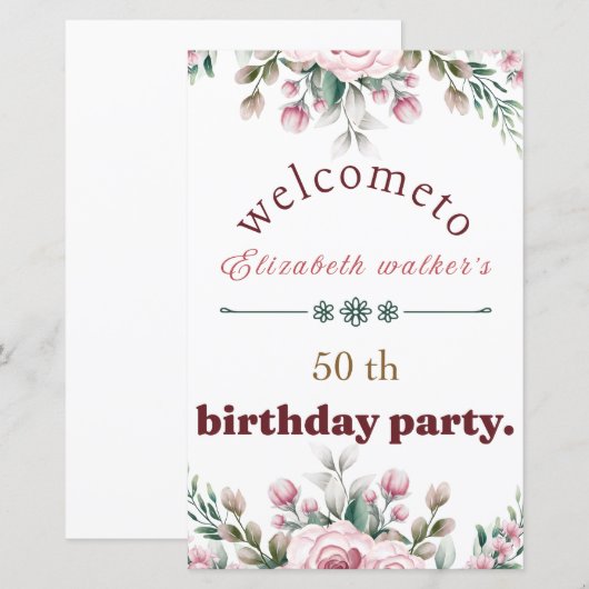 Happy Birthday (Vorne/Hinten)