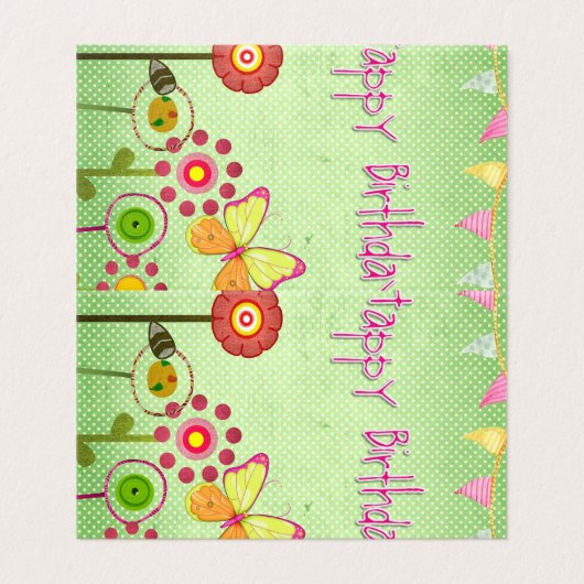 Happy Birthday (Außenseite Aufgefaltet)