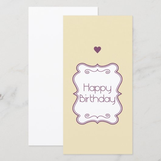 Happy Birthday (Vorne/Hinten)