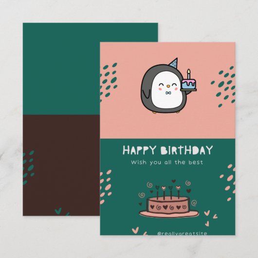 happy Birthday (Vorne/Hinten)