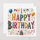 Happy Birthday (Vorne/Hinten)