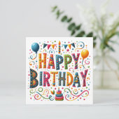 Happy Birthday (Stehend Vorderseite)