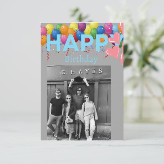 Happy Birthday (Stehend Vorderseite)