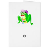 Happy Birthday 1 Card mit Happy Party Frog (Hinten)
