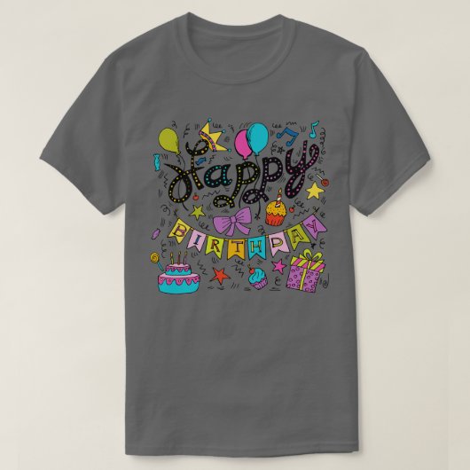 Happy Birthday 2 T-Shirt (Design vorne)