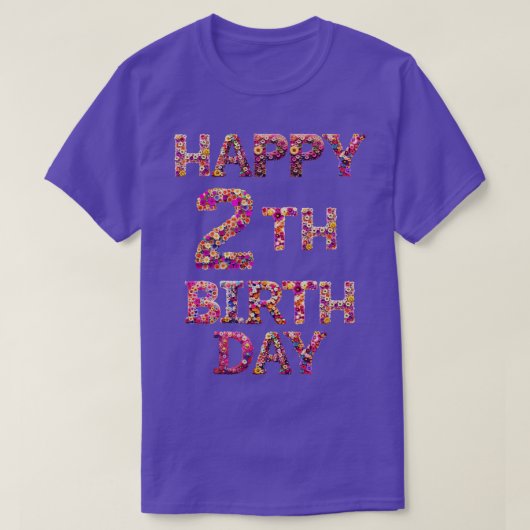 Happy Birthday 2. T-Shirt (Design vorne)
