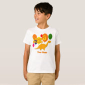 Happy Birthday 3 Years Balloon Dinosaurs T - Shirt (Vorne ganz)