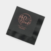 Happy Birthday 40 sah nie so gut aus Servietten Mit Folie (Links)