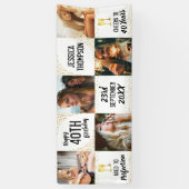 Happy Birthday 5 Foto Erwachsene Banner (Vertikal)