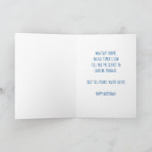 Happy Birthday 60th Secret to look Younger Fun Karte (Innenseite)