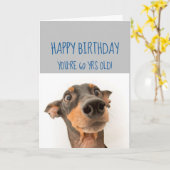 Happy Birthday 60th Secret to look Younger Fun Karte (Gelbe Blume)