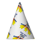 Happy Birthday 80 Jahre alt Partyhütchen (Rechts)