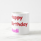 Happy Birthday Aadi Kaffeetasse (Mittel)