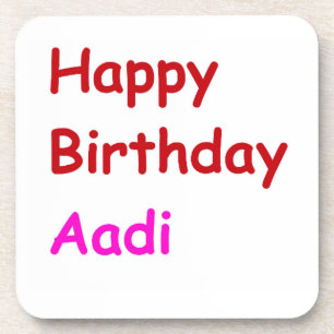 Happy Birthday Aadi Untersetzer