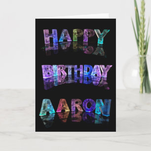 Happy Birthday Aaron Card Karte