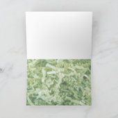 Happy Birthday Abstrakte Grünbuch Foto Karte (Innenseite)