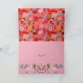 Happy Birthday Abtract Joy | Grußkarte Karte (Innenseite)